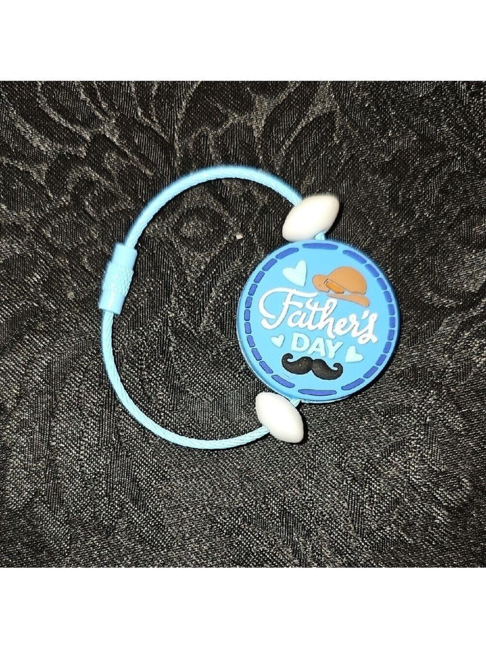 Father's Day Blue Wire Keychain